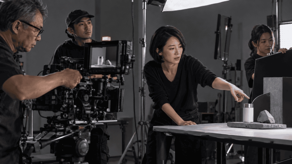Illustrative branding videos production scene