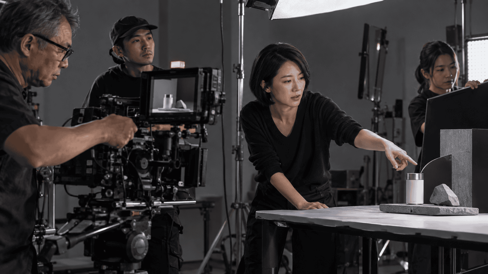 Illustrative branding videos production scene