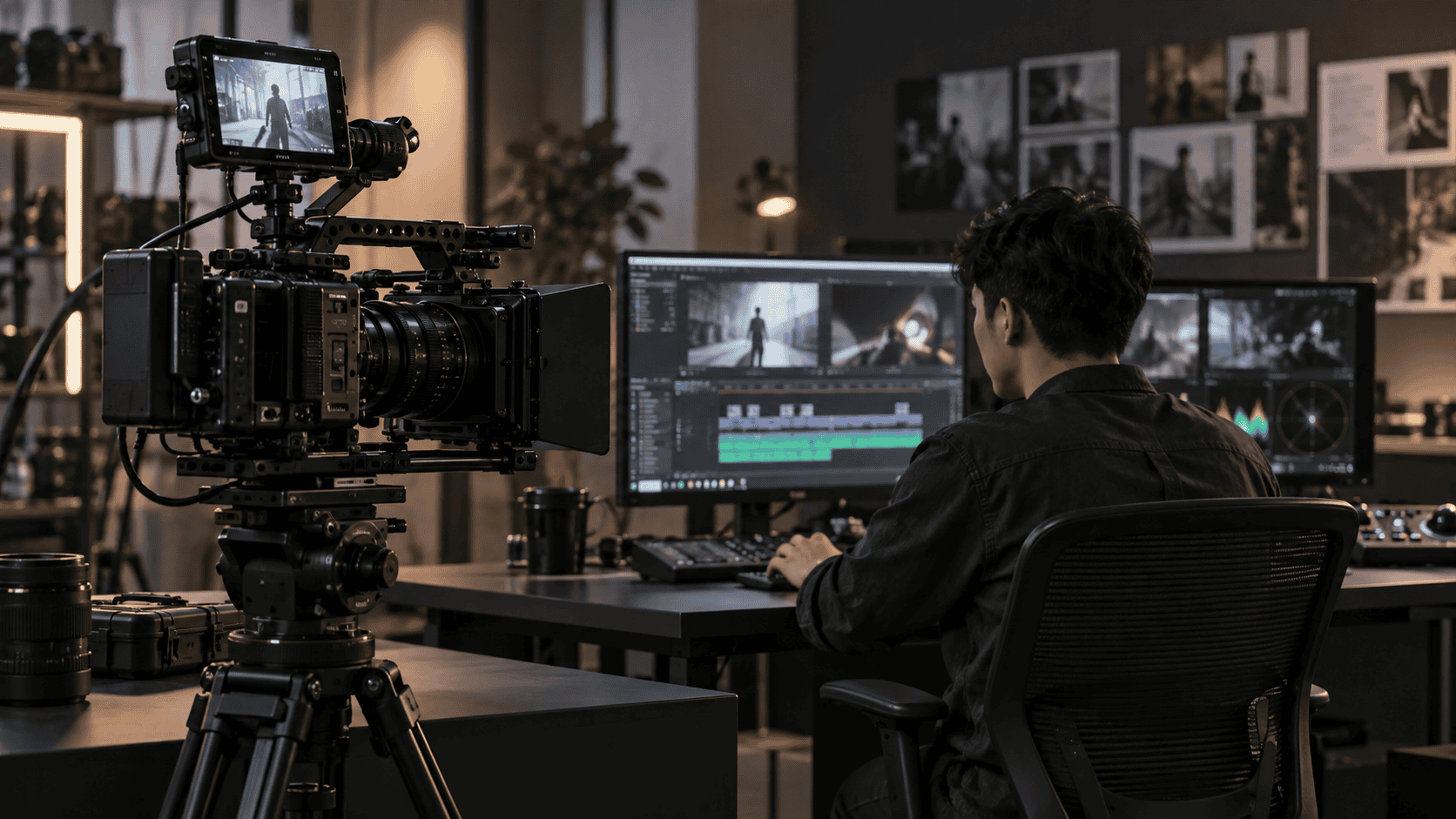 Illustrative portfolio production scene