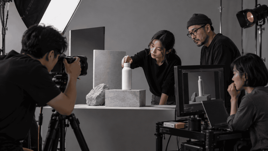 Illustrative product videos production scene