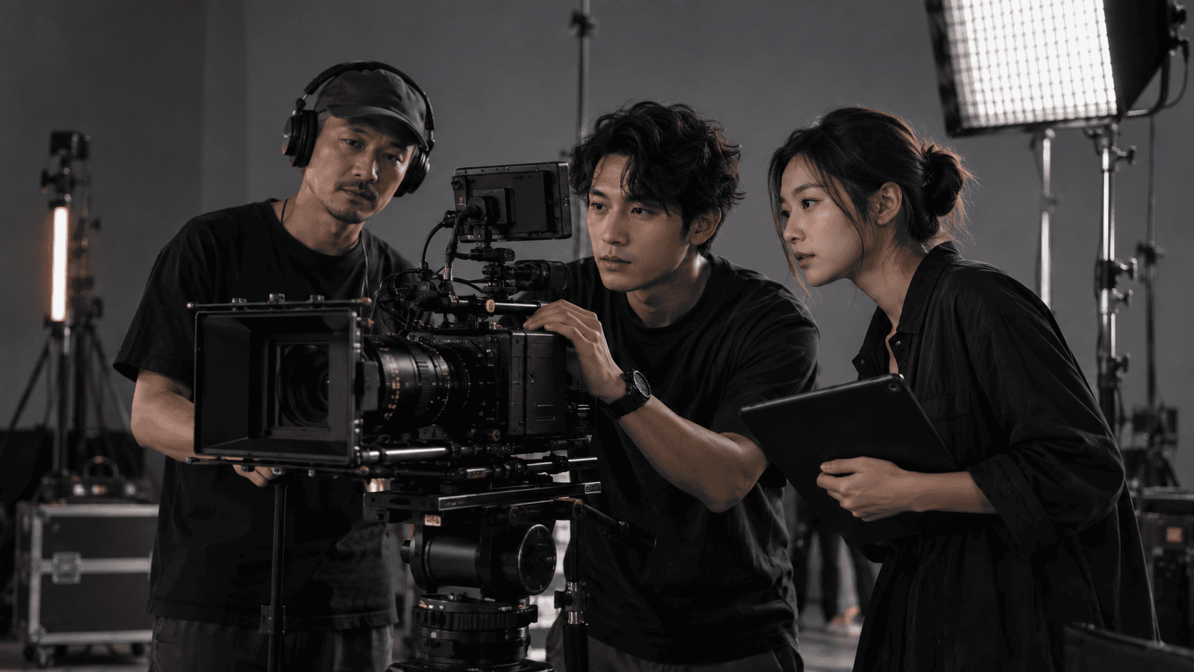 Illustrative services production scene